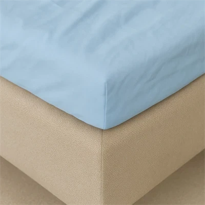 Kuvertlagen 80x200 cm - bomuld - Cool feel - lys blå - Luna Denmark